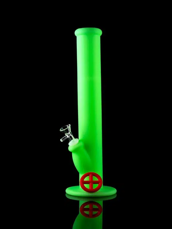 silicone bong with ice catcher and glass bowl