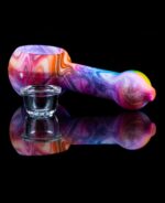 paint silicone pipe with glass bowl