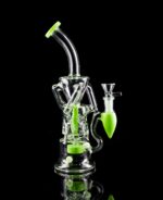 swiss perc bong for sale with green accents