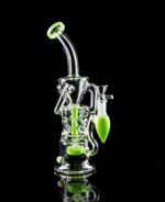 swiss perc bong with recycler arms and marbles