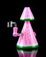 watermelon dab rig made from handpainted glass