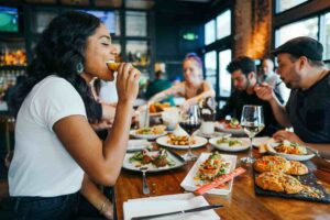 woman eating