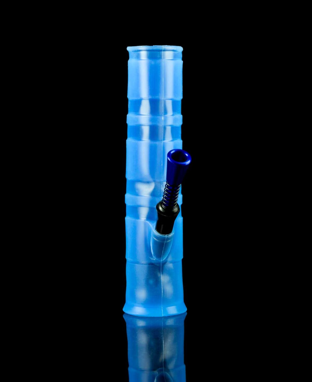 foldable silicone bong with metal bowl