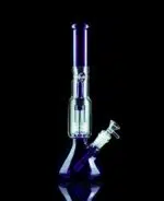 matrix bong in blue with ice catcher