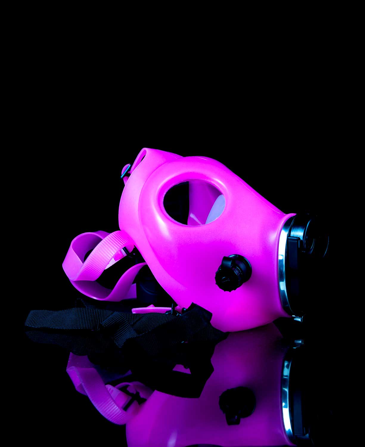 pink gas mask bong