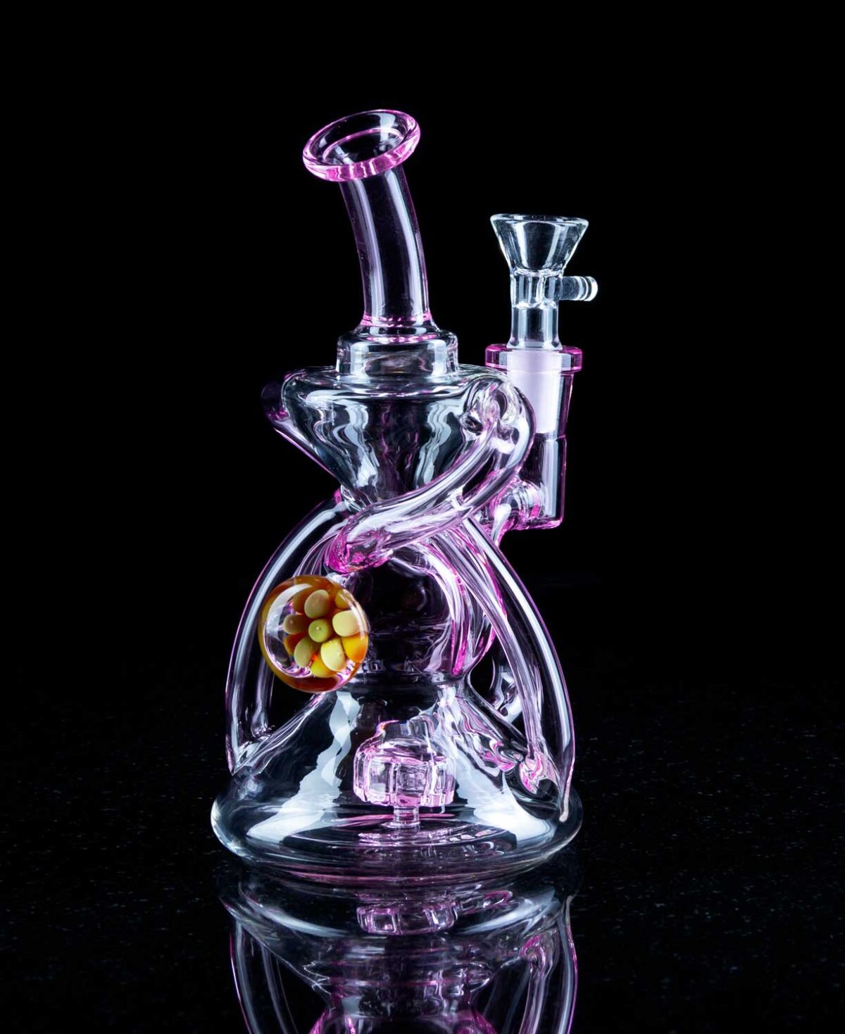 pink bongs with recycler arms