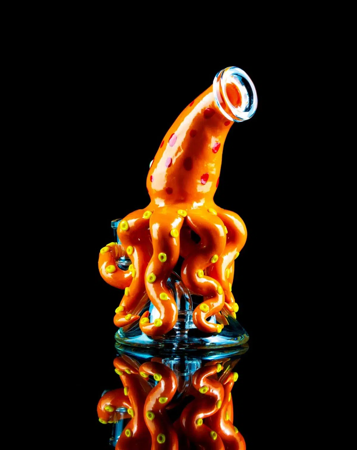 red bong shaped like a squid