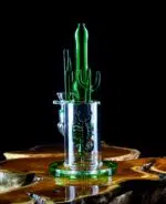 scorpion bong with blown glass cactus mouthpiece