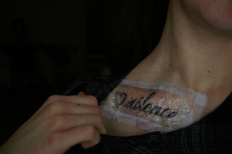Tattoo aftercare Saniderm