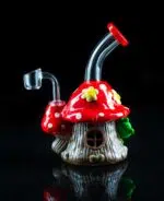 frog dab rig shaped like a mushroom house