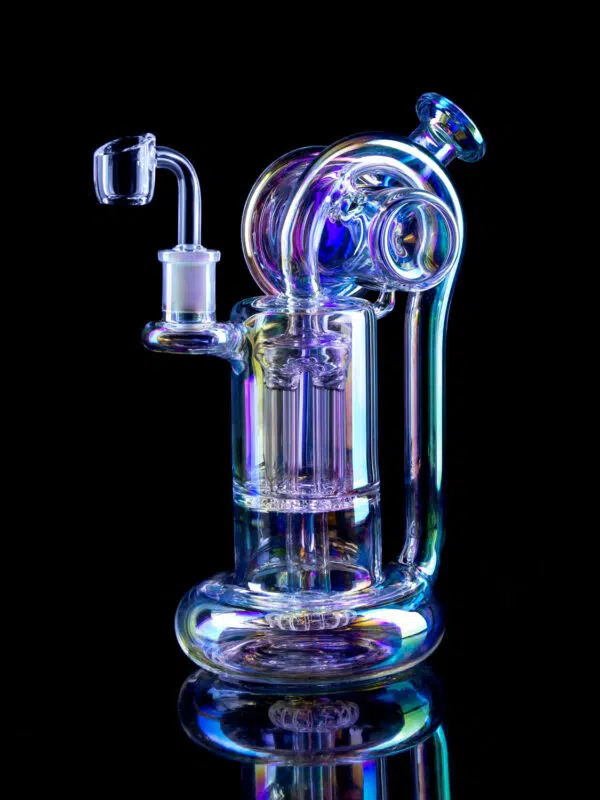 holographic dab rig with recycler arms