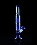 jellyfish bong with matching blue bowl