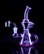 lavender dab rig recycler with showerhead percolator