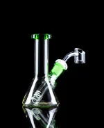 mini dab rigs with green accents