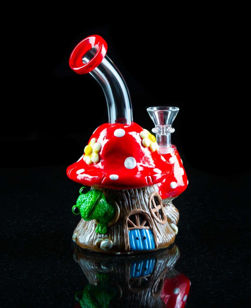 frog bong with mushroom house design