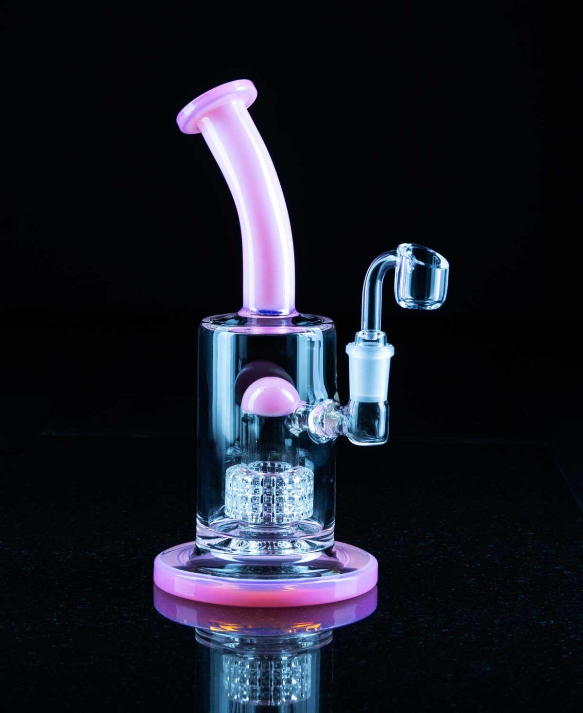 pink rig with percolator