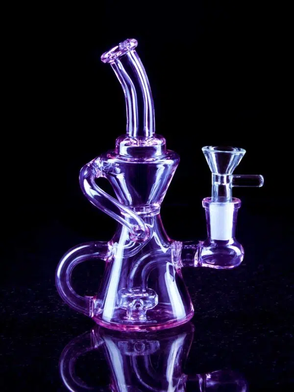purple bongs with recycler arms
