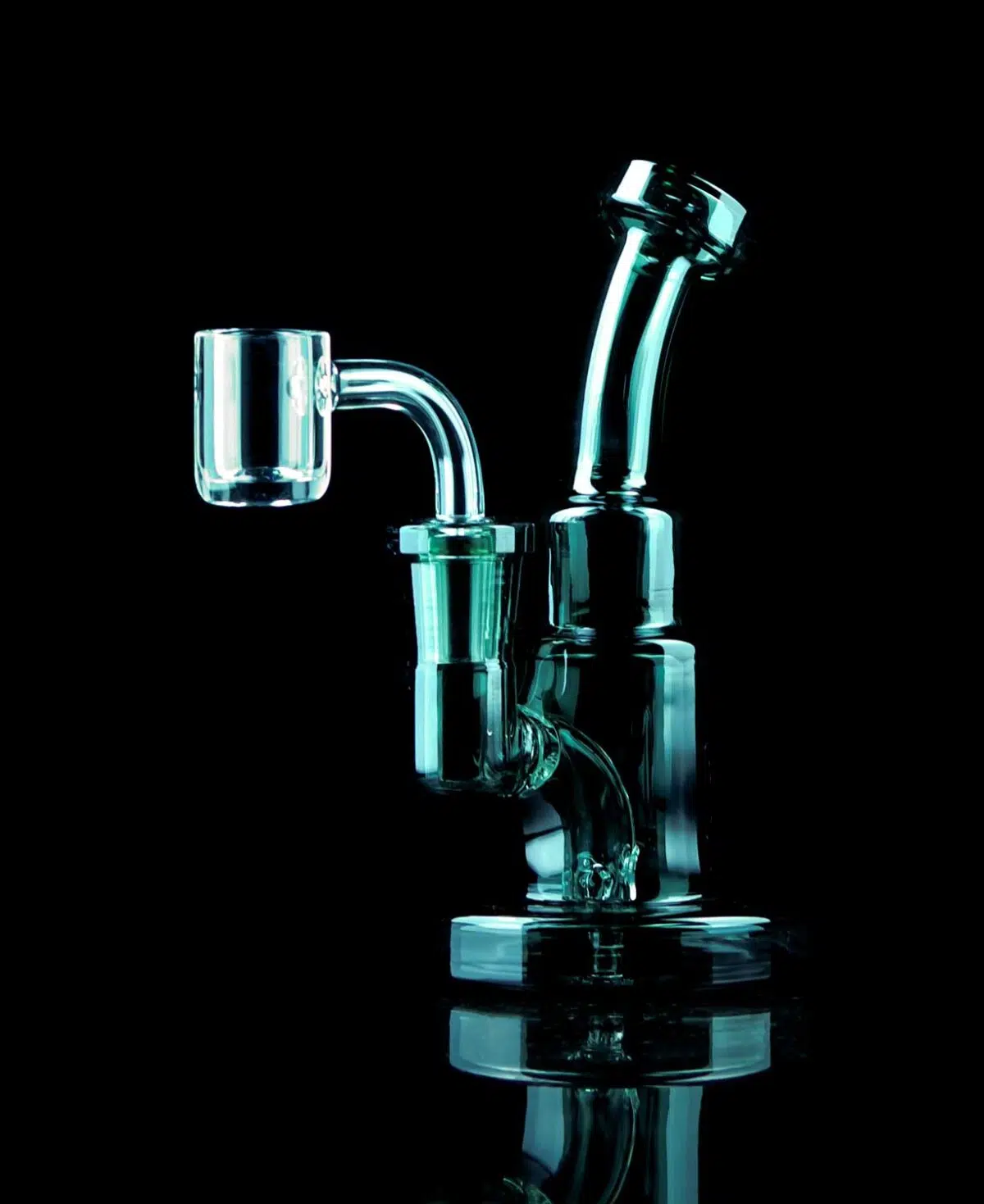 black dab rig with round base
