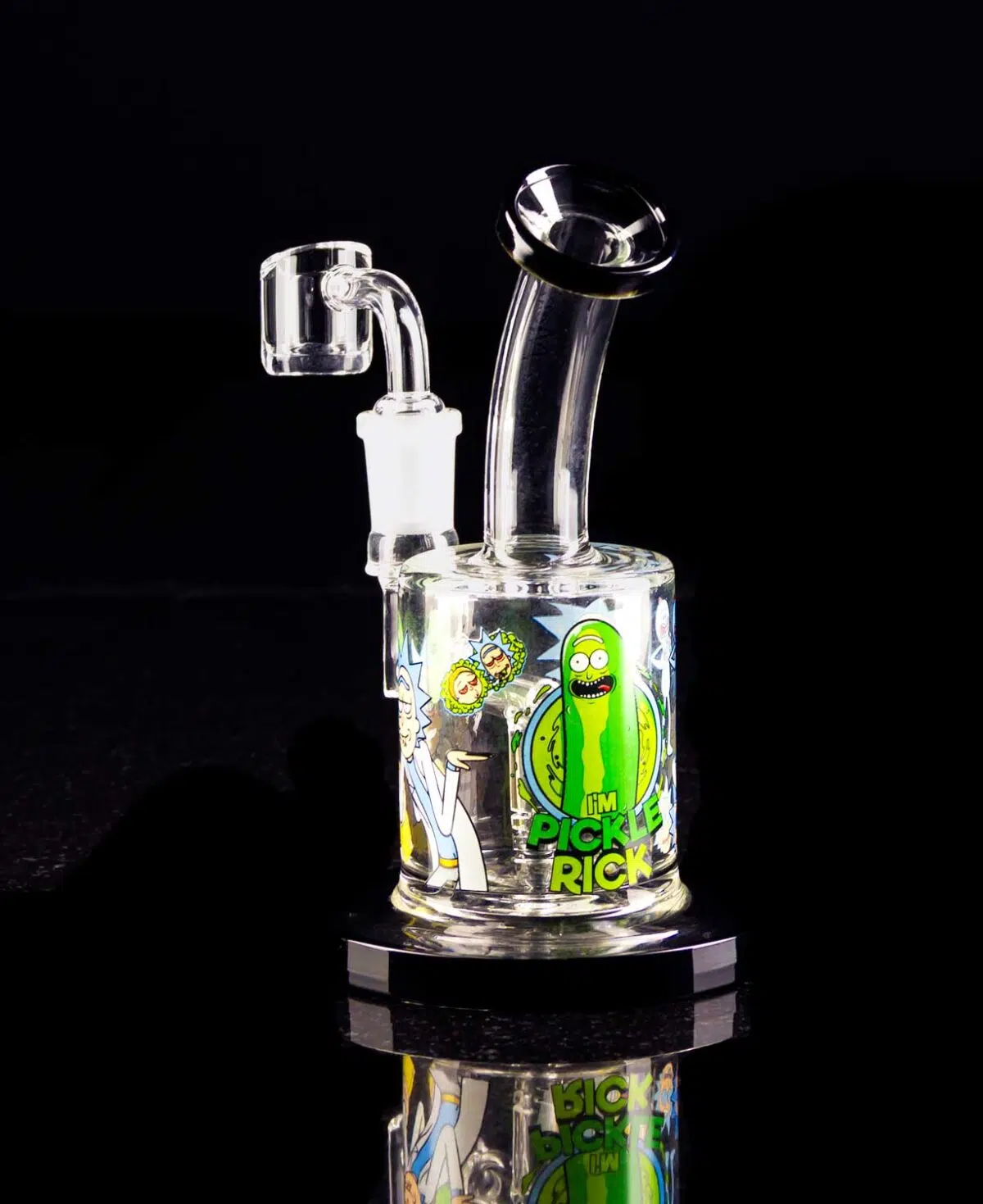 dab rig rick and morty with design of pickle rick
