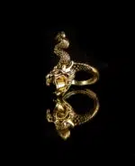 dragon blunt holder ring with gold finish