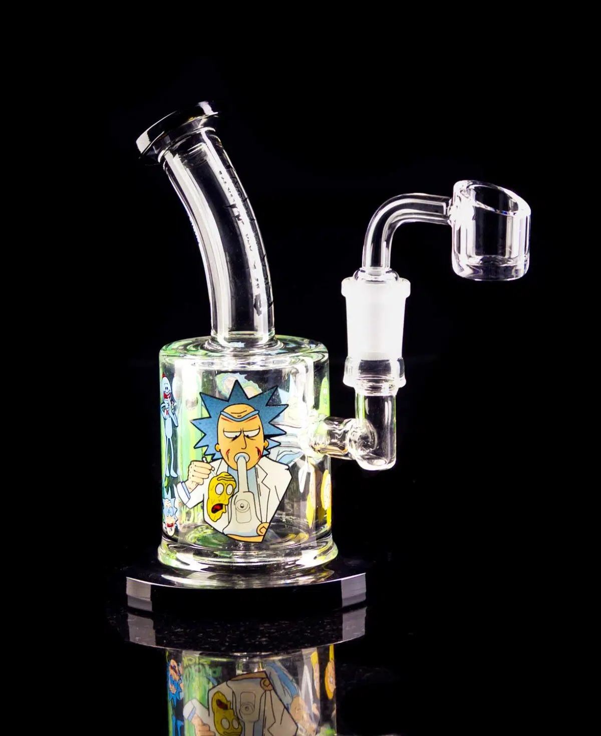 rick and morty dab rigs made from thick borosilicate glass