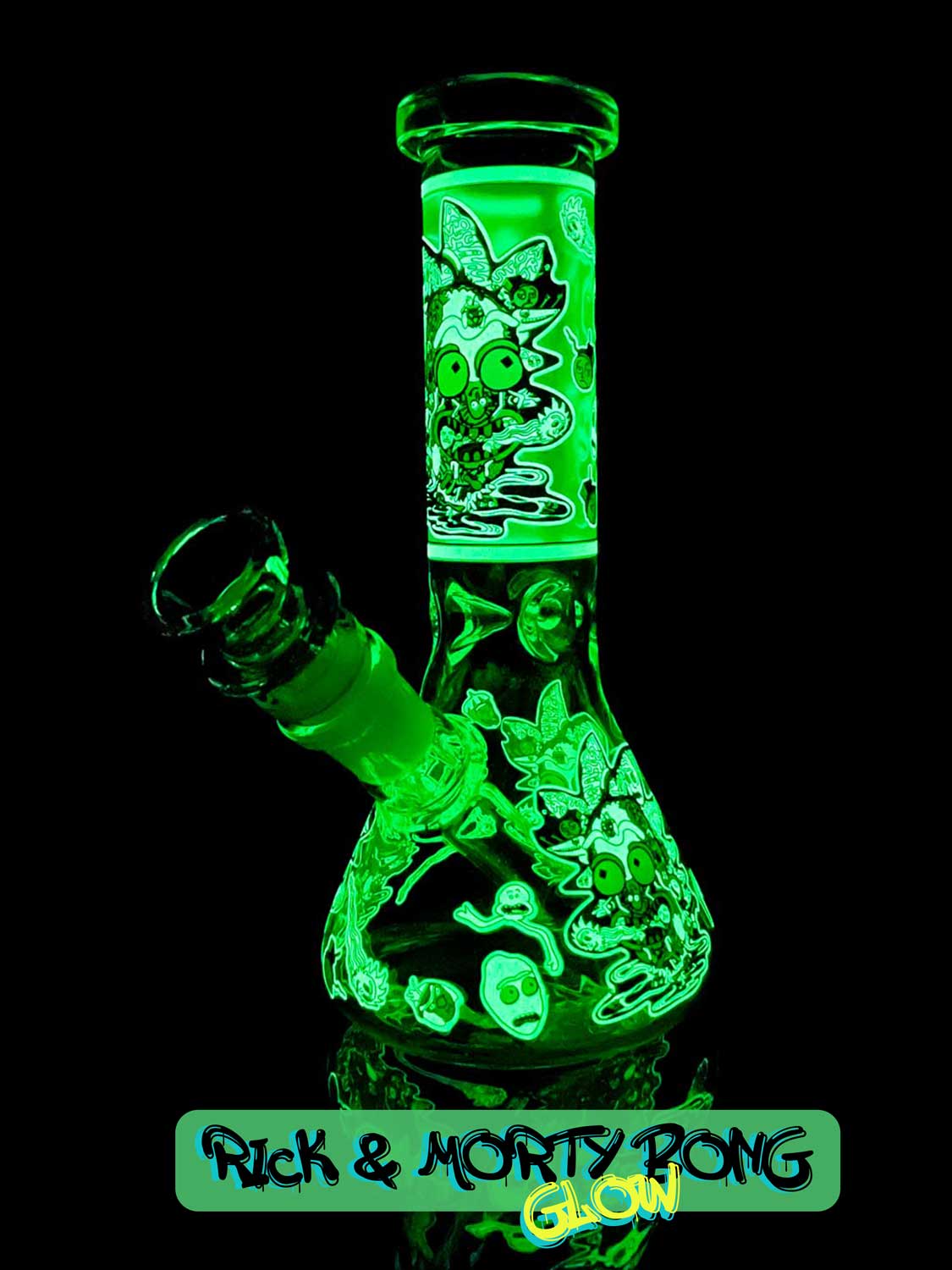 Rick and Morty glow in the dark bong
