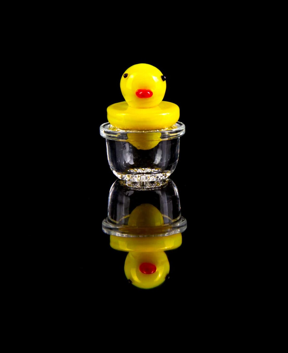 duck carb cap made from glass