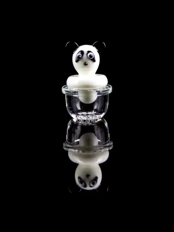 panda carb cap made from glass