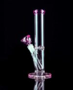 straight shooter bong with pink accents