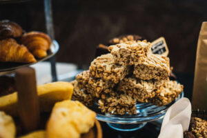 rice crispy treats in bowl