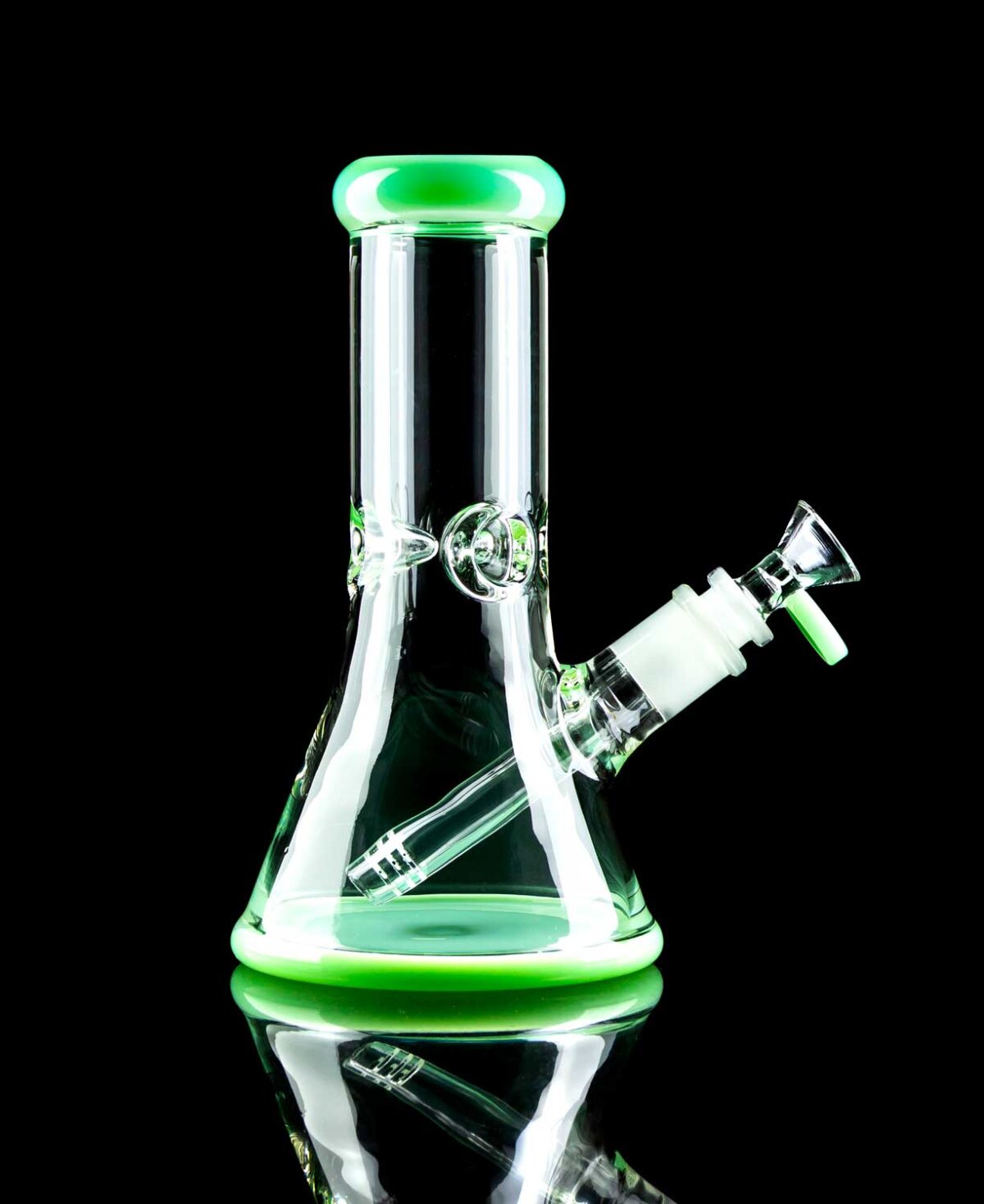 green bong made from 7mm thick borosilicate glass