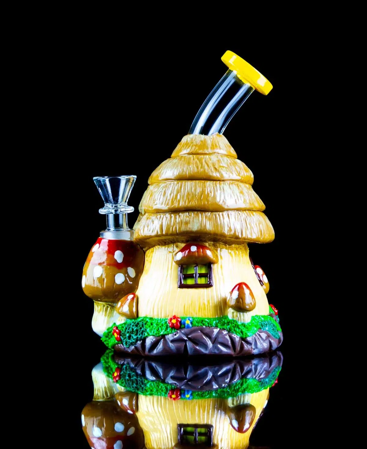 mushroom bongs shaped like huts