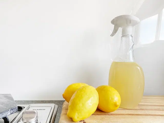 Lemon and vinegar