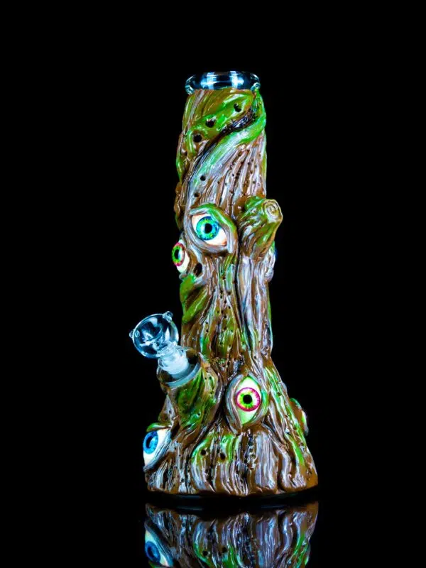 tree bong with eyes