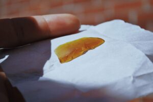 live resin on white paper