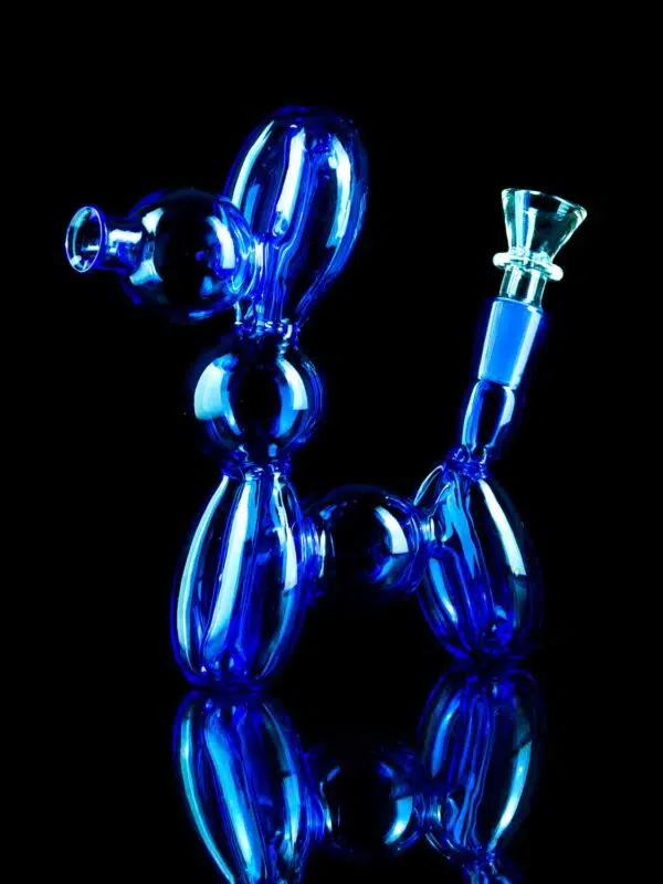 balloon dog bong made from glass
