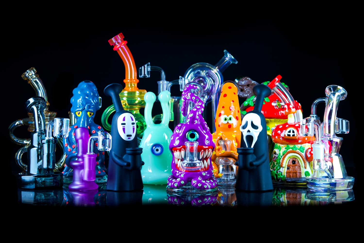 cool dab rigs for sale on black table
