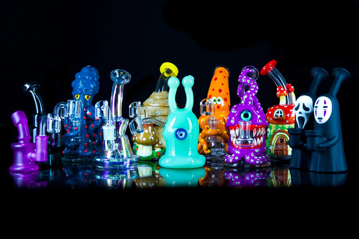 portable dab rigs for sale on black table