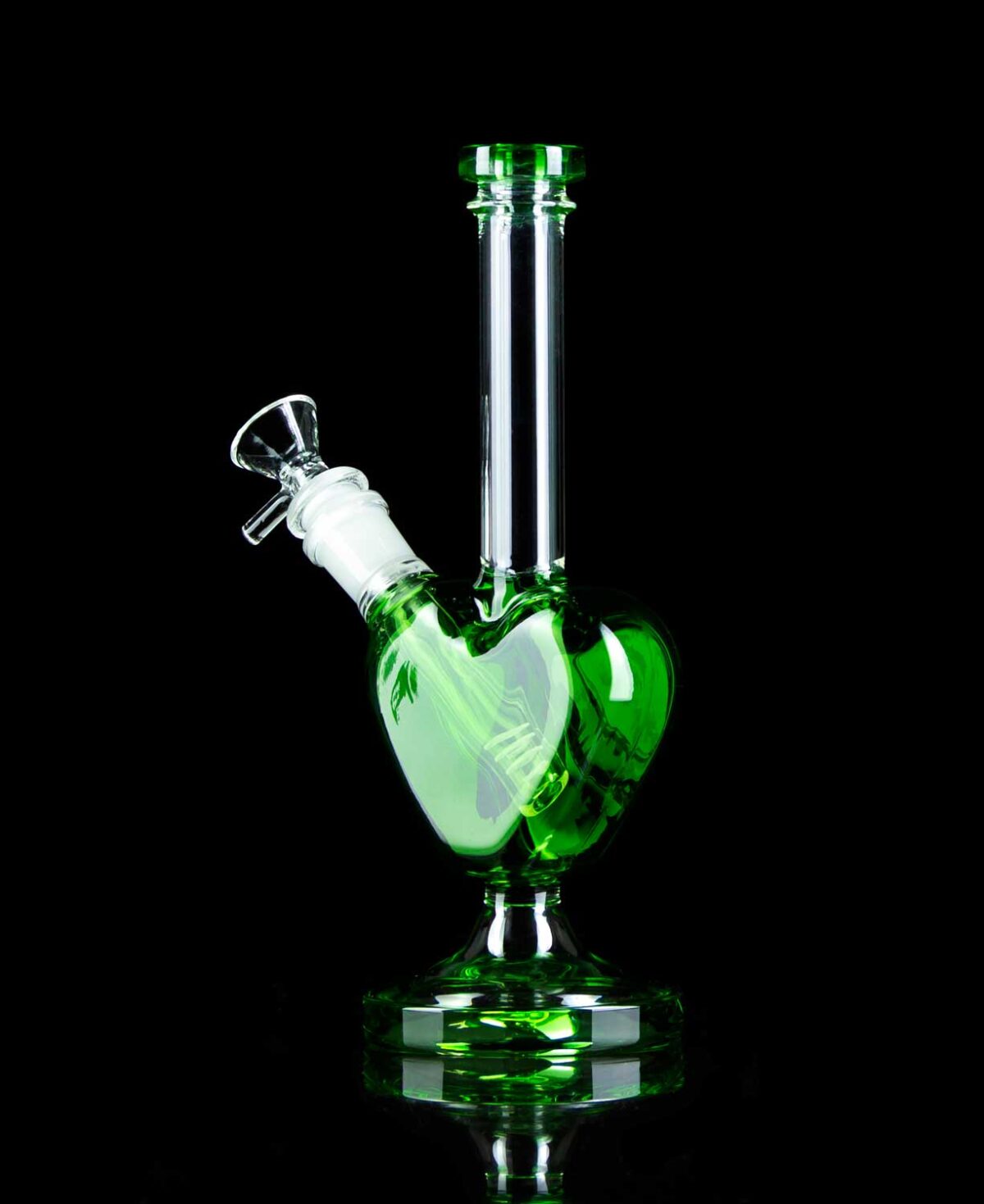 heart bong green