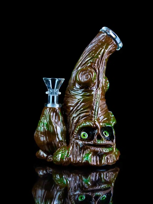 mini willow tree bong with face