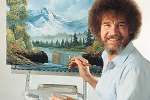 Bob Ross painting