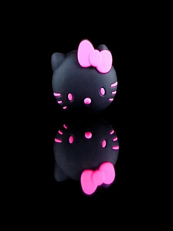 black dab container shaped like hello kitty