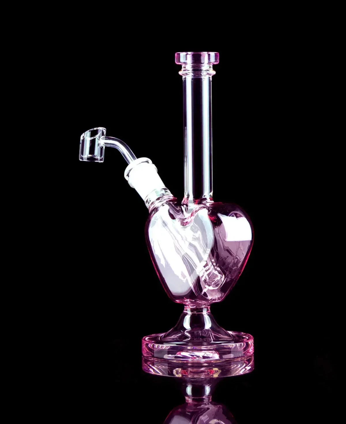 dab rig heart with pedestal base