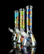 scooby doo bongs with beaker base on black table