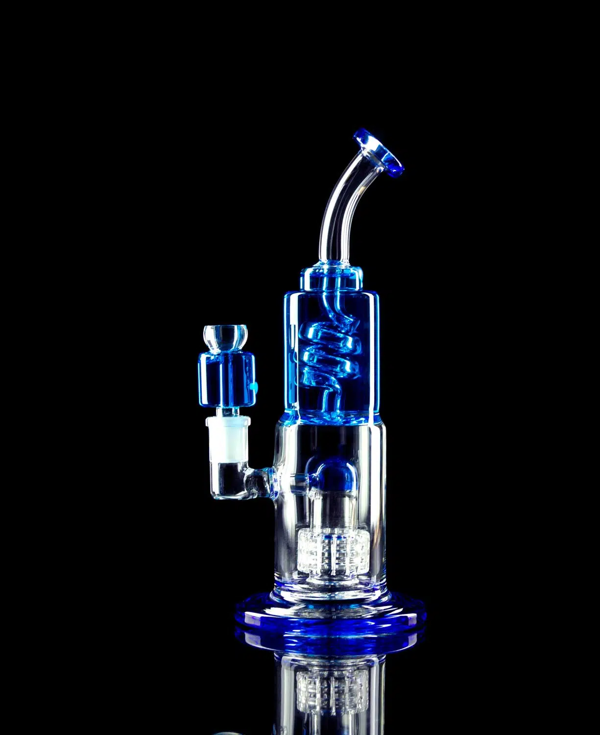 glycerin coil bong made from borosilicate glass
