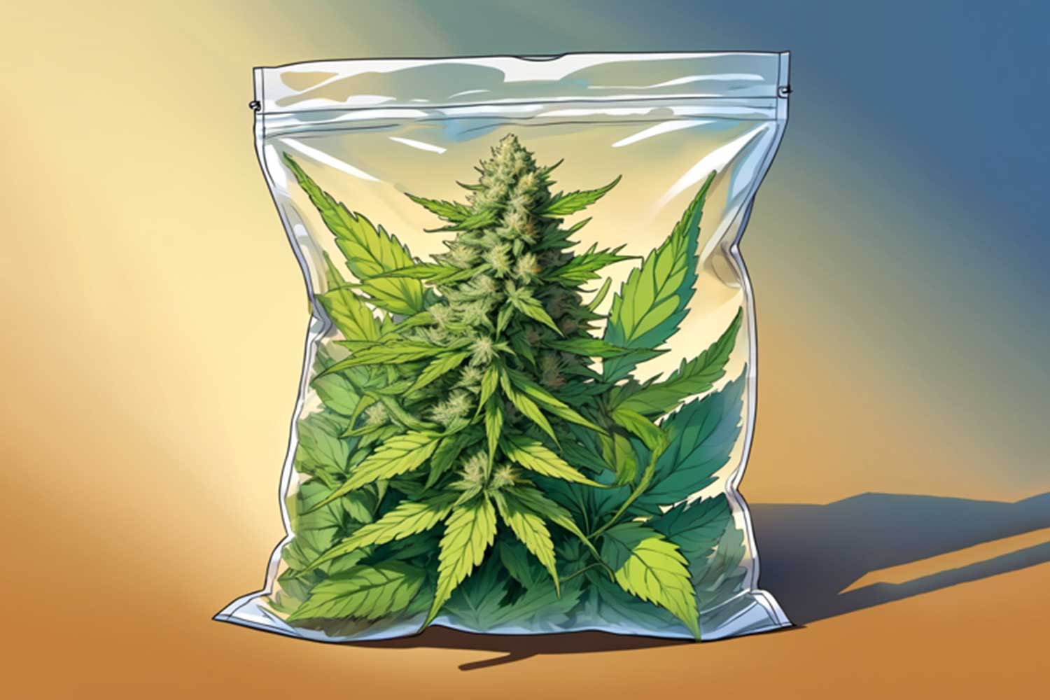 animated ziploc bag of weed