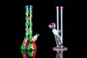 straight tube vs beaker bong side by side